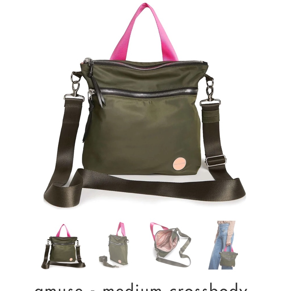 Army Green Nylon Shoulder Bag